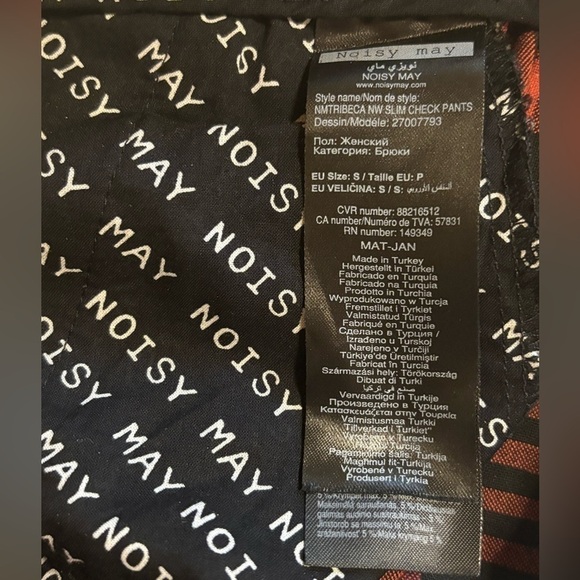 Noisy May- Plaid skinny pant - Picture 5 of 5